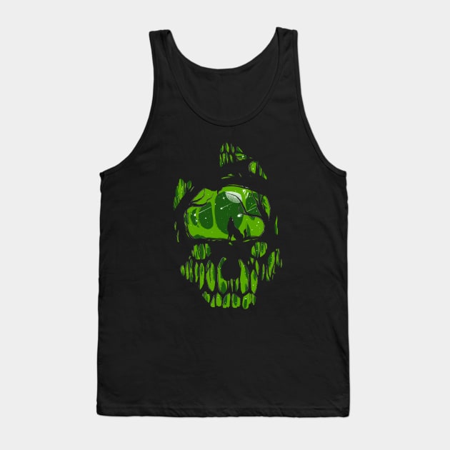 Wolf and Skull Tank Top by sket_chy